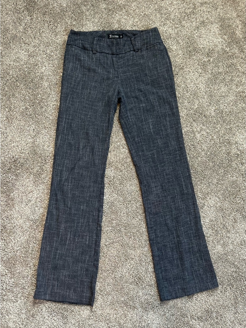 New York & Company Dark Gray straight leg Dress Pants - 2 Tall